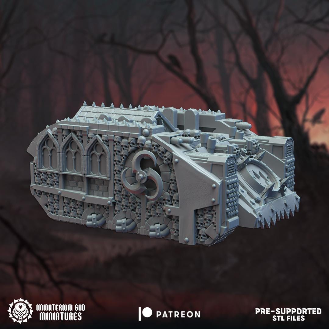 Cyberbastion Tank | Bloodfang Legion | Immaterium God Miniatures | 12K Prints
