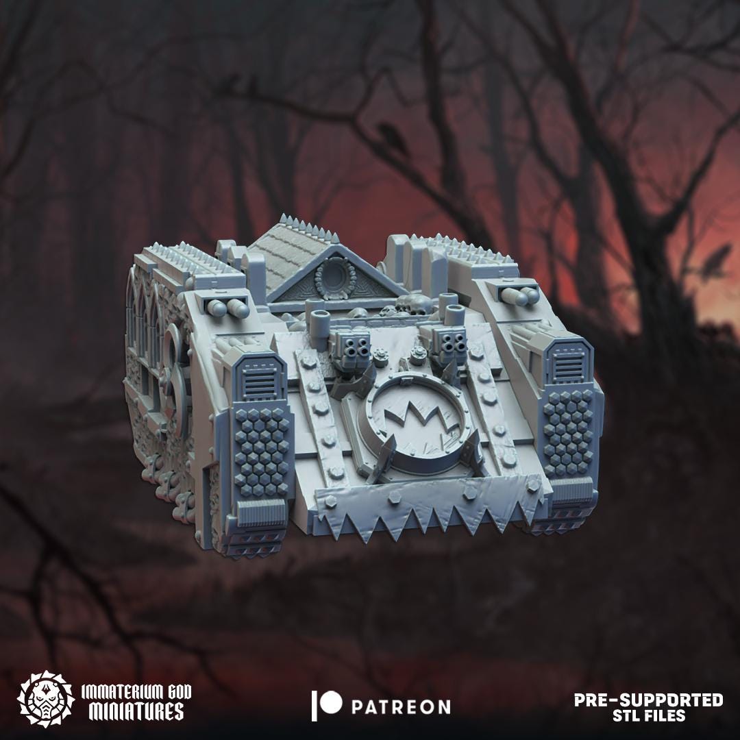 Cyberbastion Tank | Bloodfang Legion | Immaterium God Miniatures | 12K Prints