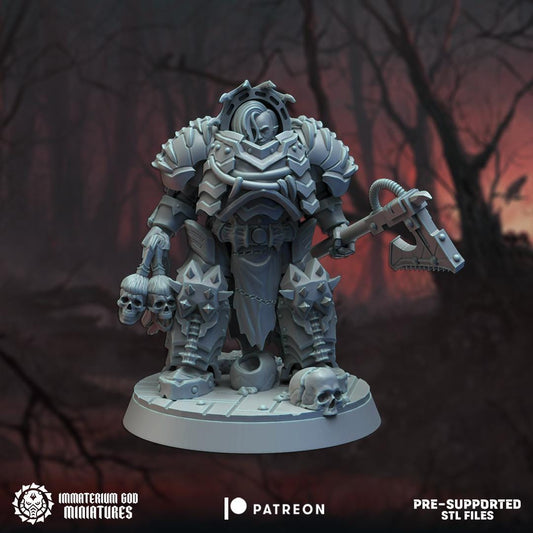 Black Court Executioner | Bloodfang Legion | Immaterium God Miniatures | 12K Prints