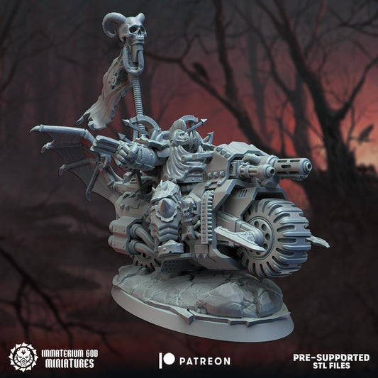 Vampire Rider | Bloodfang Legion | Immaterium God Miniatures | 12K Prints