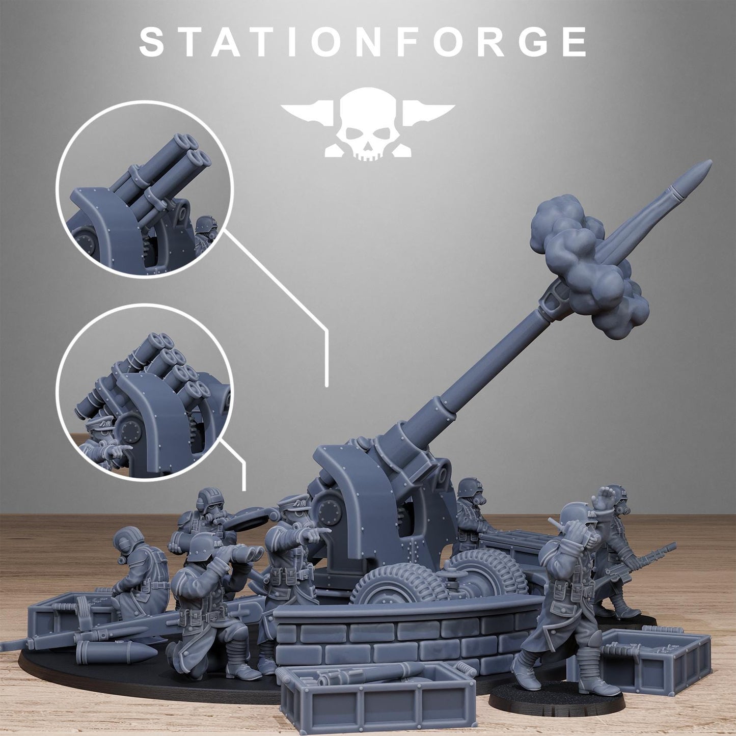 GrimGuard Light Artillery 2.0 | StationForge | 12K Prints