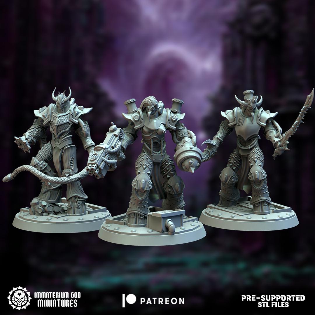 Exalted Destroyers | Citadel of Pain | Immaterium God Miniatures | 12K Prints