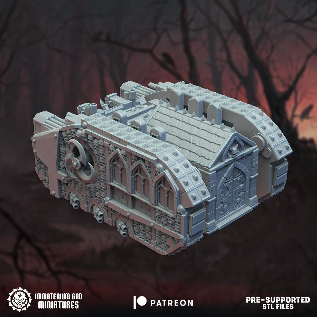 Cyberbastion Tank | Bloodfang Legion | Immaterium God Miniatures | 12K Prints