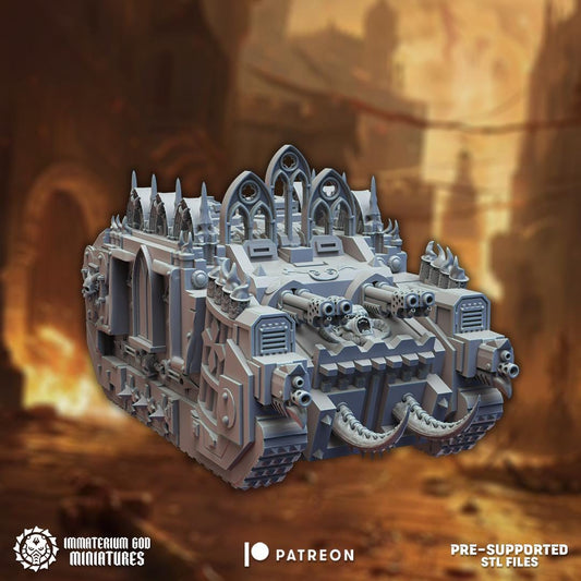 Infernal Tank | Court of Corruption | Immaterium God Miniatures | 12K Prints