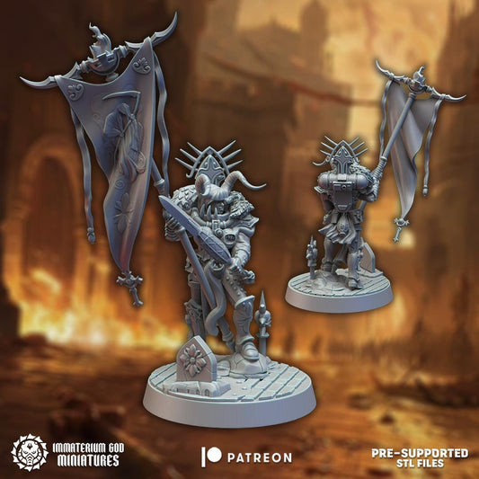 Death Herald | Court of Corruption | Immaterium God Miniatures | 12K Prints