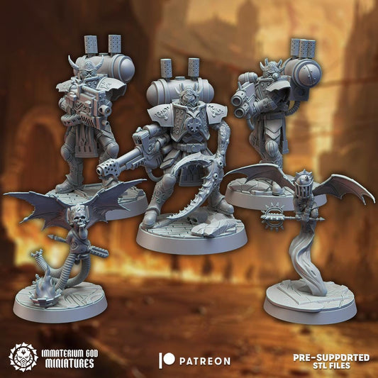 Daughters of Annihilation | Court of Corruption | Immaterium God Miniatures | 12K Prints