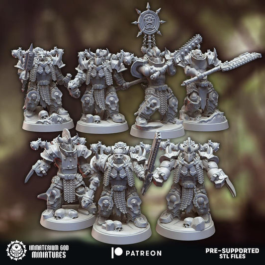 Underworld Plunderers | Warforged Ravagers | Immaterium God Miniatures | 12K Prints