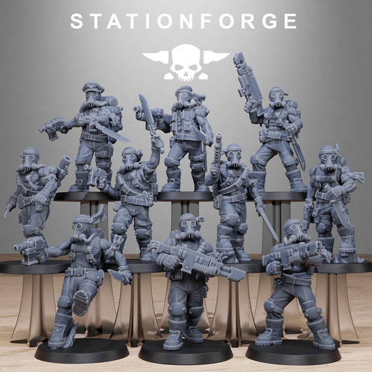 GrimGuard Jungle Fighters 2.0 | Set of 10 Minis | StationForge | 12K Prints