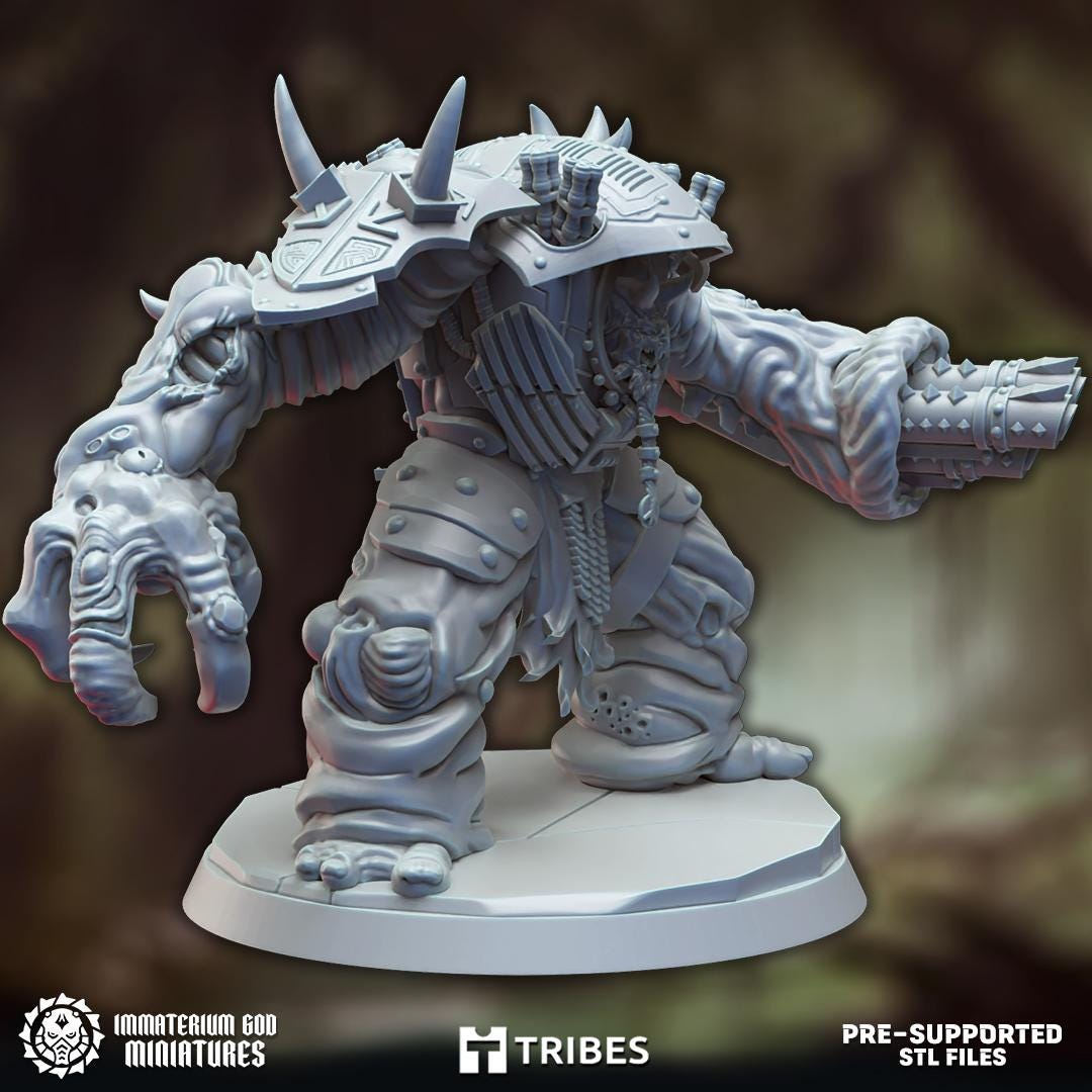 Demonbrute | Warforged Ravagers | Immaterium God Miniatures | 12K Prints