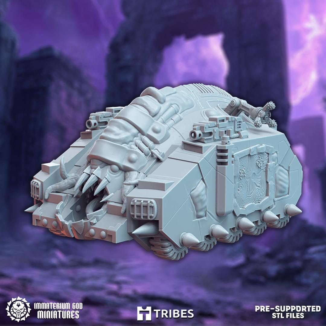 Demonic Excavator | Cult of The Forgotten God | Immaterium God Miniatures | 12K Prints