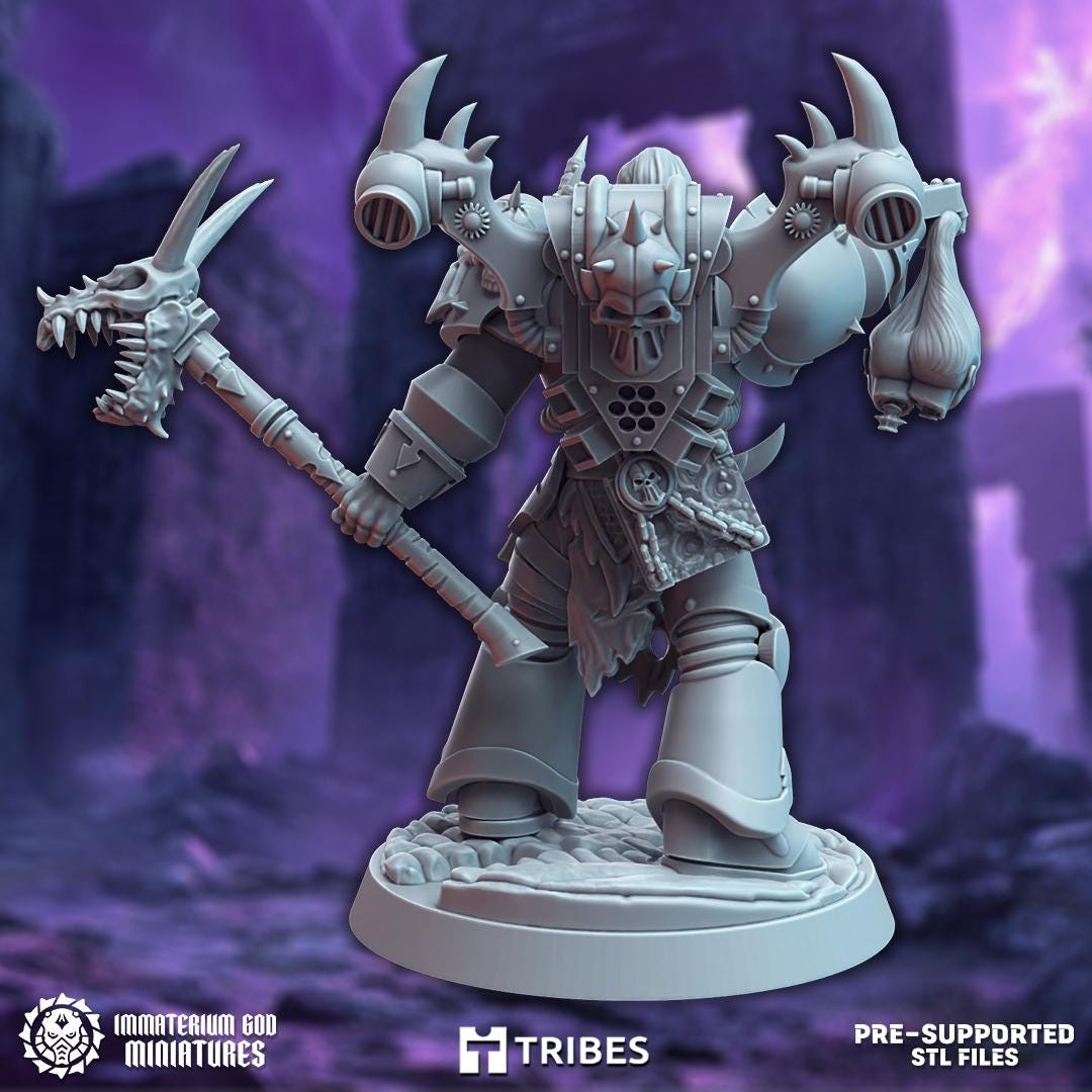 Darkleb Chosen of Malal | Cult of The Forgotten God | Immaterium God Miniatures | 12K Prints
