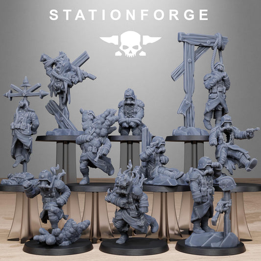 GrimGuard Objective Markers | Set of 10 Minis | StationForge | 12K Prints
