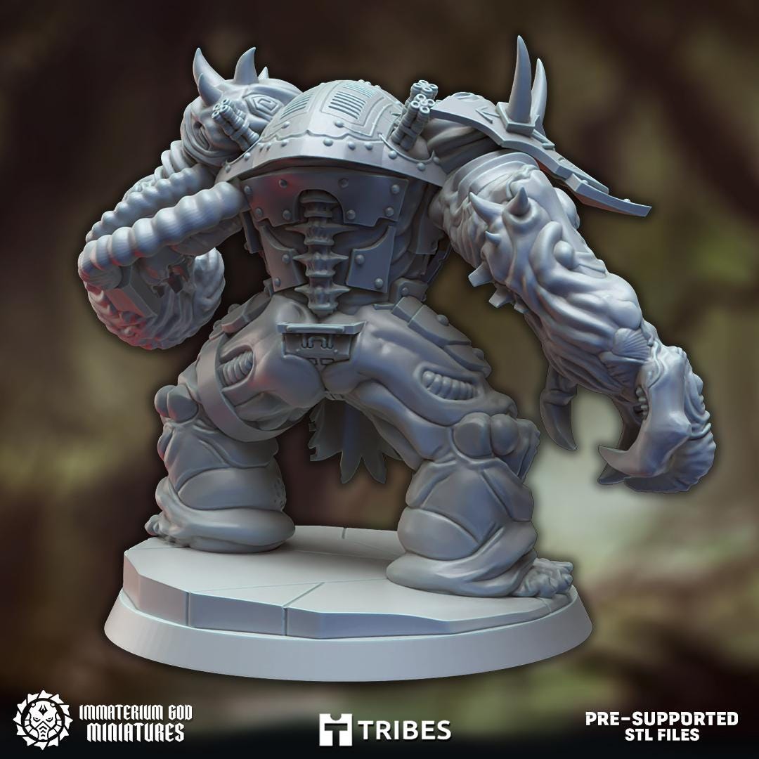 Demonbrute | Warforged Ravagers | Immaterium God Miniatures | 12K Prints