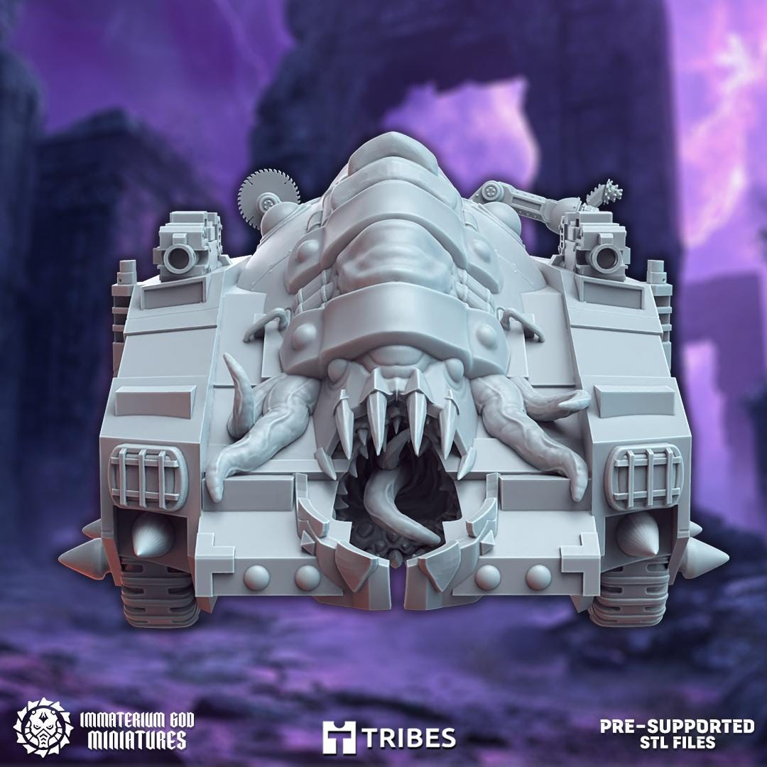 Demonic Excavator | Cult of The Forgotten God | Immaterium God Miniatures | 12K Prints