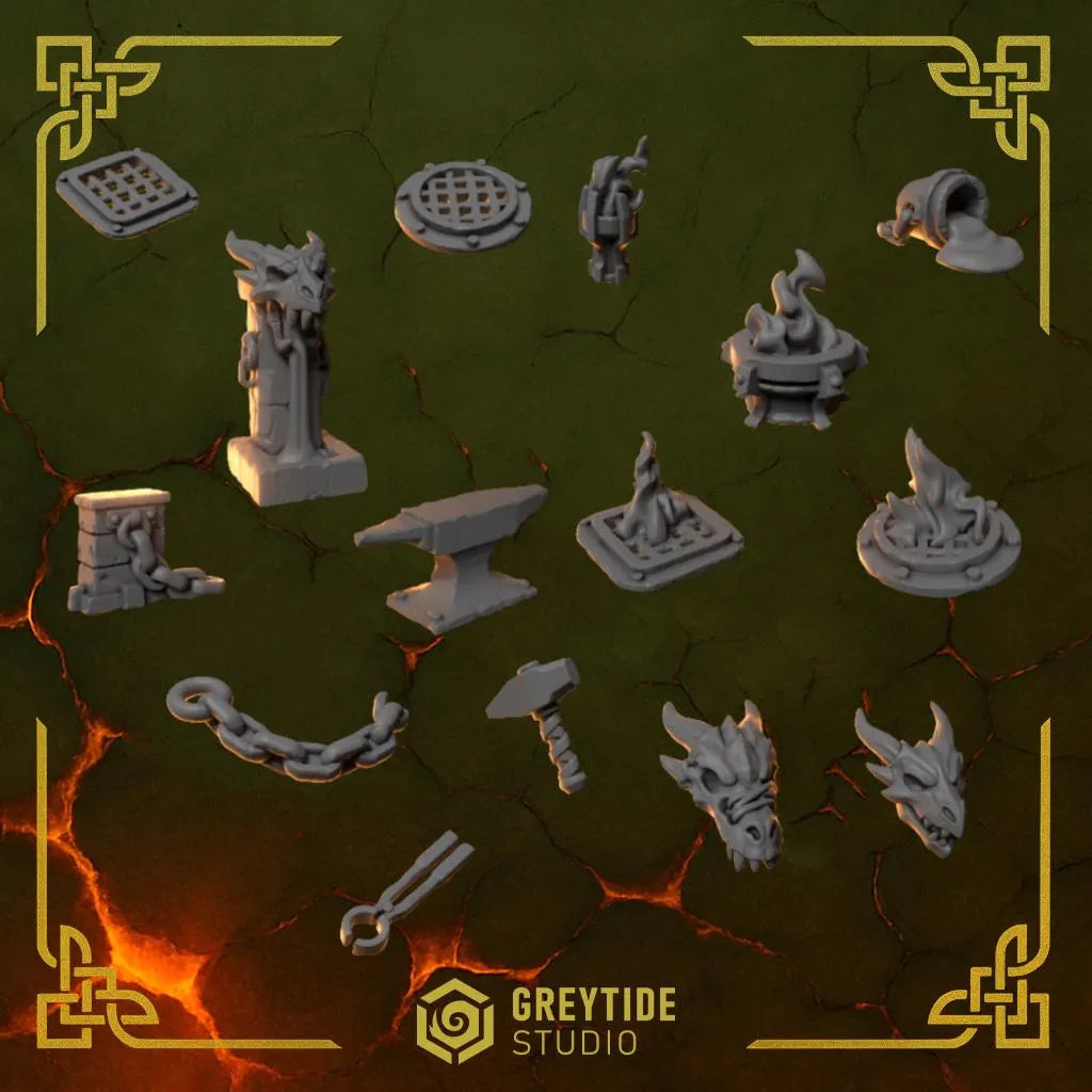 Basing Bits #1 | Set of 15 Pieces | GreyTide Studio - Anvil Wardens