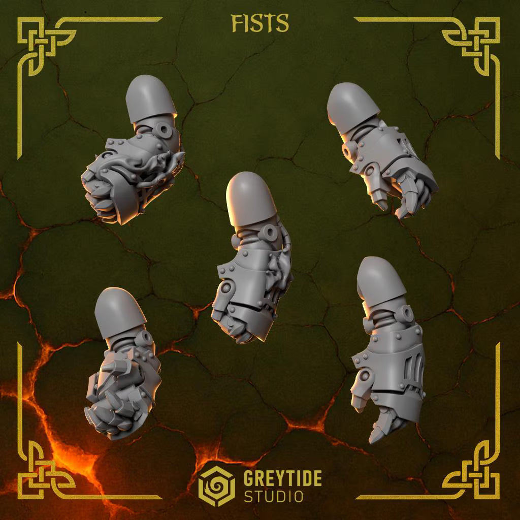 Fists | Set of 5 Pieces | GreyTide Studio - Anvil Wardens