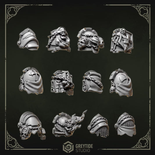 Shoulder Pads #2 | Set of 12 Pieces | GreyTide Studio - Eternal Pilgrims