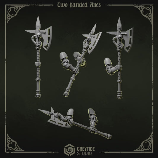 Two Handed Axes | Set of 5 Pieces | GreyTide Studio - Eternal Pilgrims