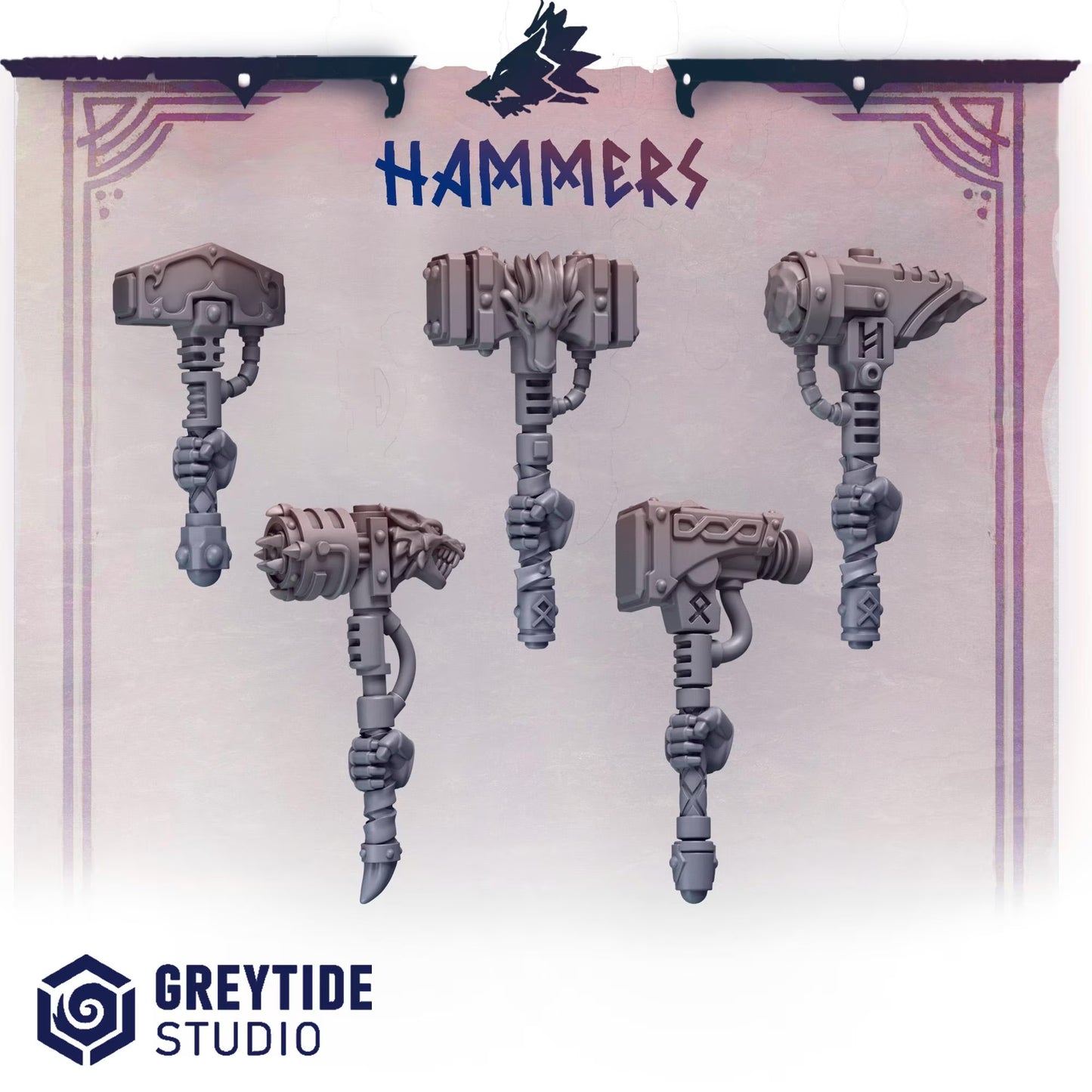 Hammers | Set of 5 Pieces | GreyTide Studio - Primal Hounds