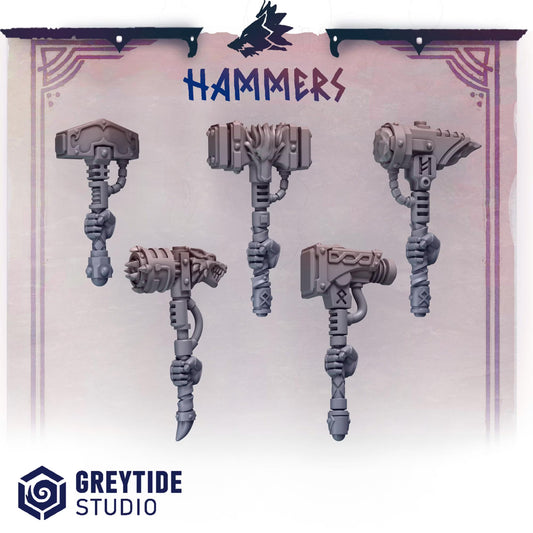 Hammers | Set of 5 Pieces | GreyTide Studio - Primal Hounds