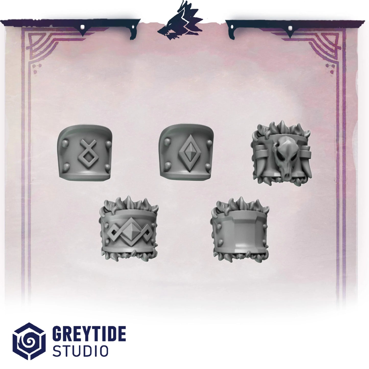 Bracers | Set of 20 Pieces | GreyTide Studio - Primal Hounds