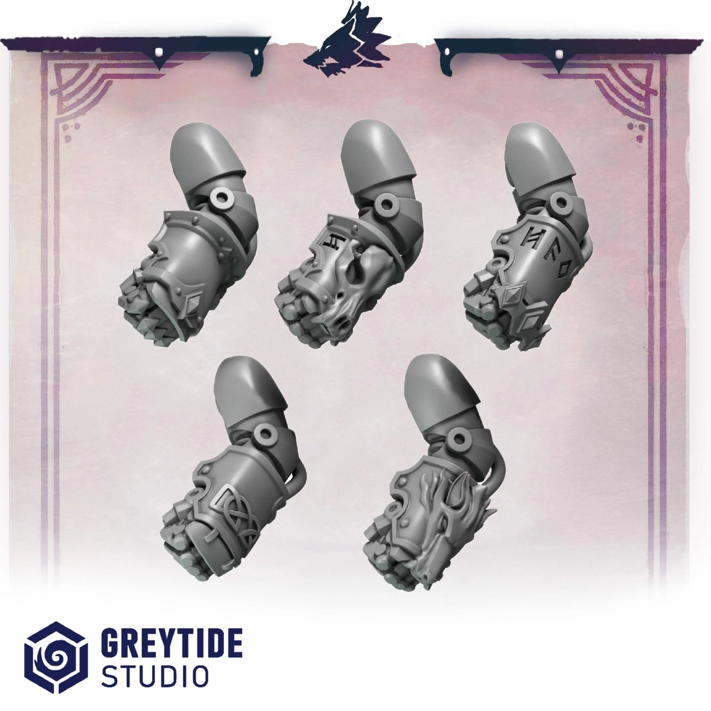 Fists #2 | Set of 5 Pieces | GreyTide Studio - Primal Hounds