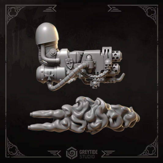 BIG Heavy Flamethrower | Set of 2 Pieces | GreyTide Studio - Eternal Crusaders