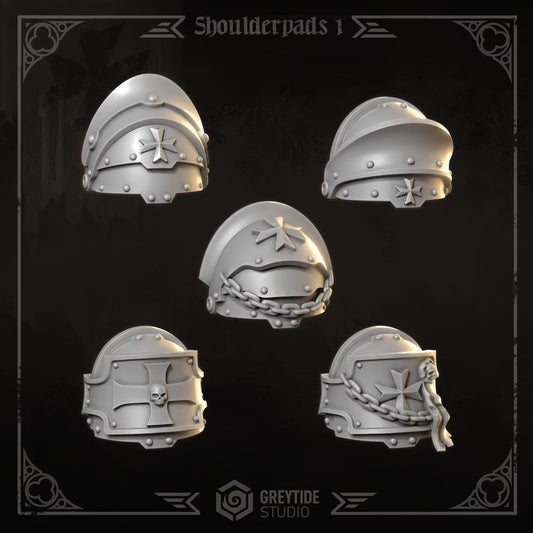 BIG Shoulder Pads #1 | Set of 10 Pieces | GreyTide Studio - Eternal Crusaders