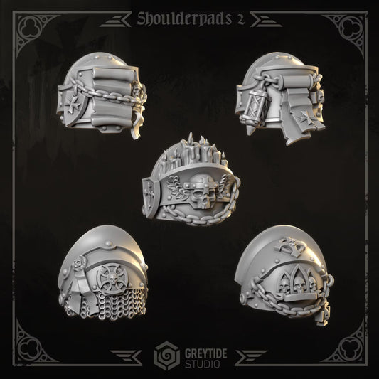 BIG Shoulder Pads #2 | Set of 10 Pieces | GreyTide Studio - Eternal Crusaders