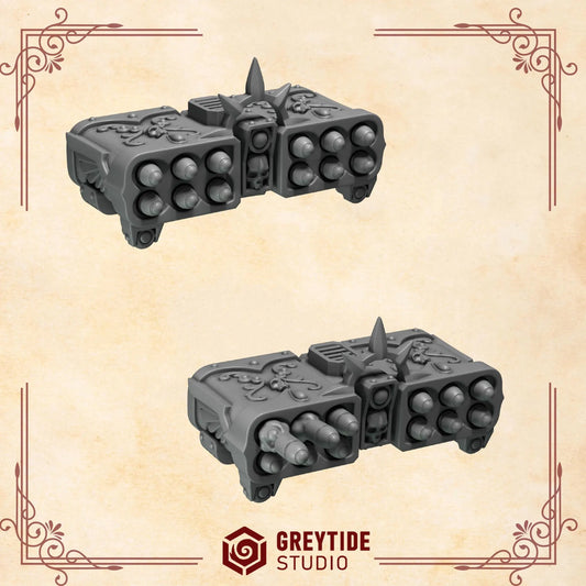 BIG Missile Launcher | Set of 2 Pieces | GreyTide Studio - Crimson Lords