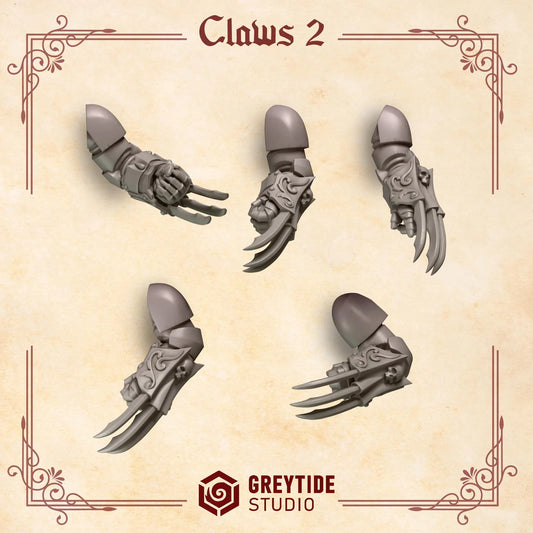Claws #2 | Set of 10 Pieces | GreyTide Studio - Crimson Lords