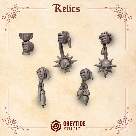 Relics | Set of 5 Pieces | GreyTide Studio - Crimson Lords