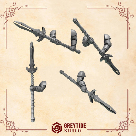 Spears #2 | Set of 5 Pieces | GreyTide Studio - Crimson Lords