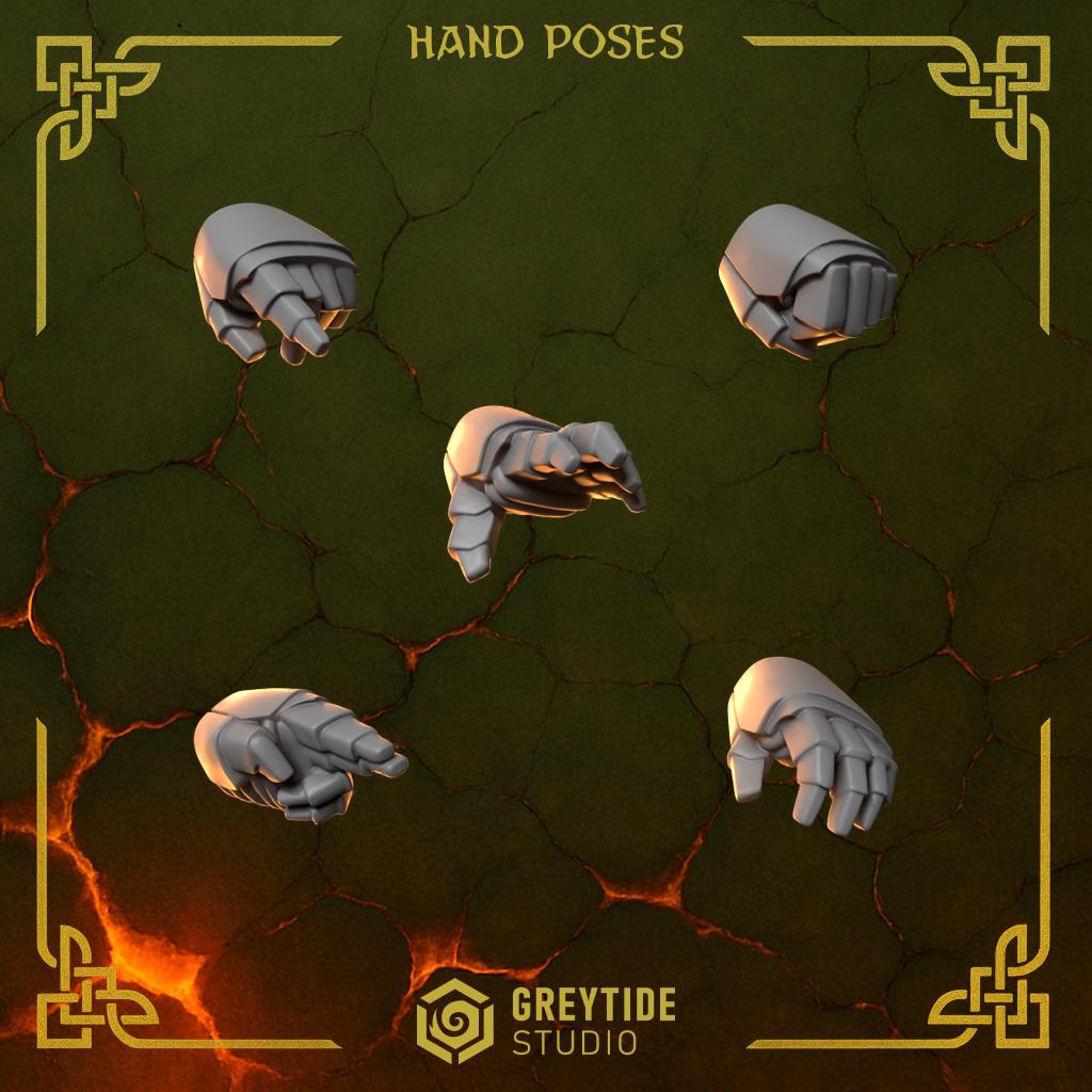 Hands | Set of 20 Pieces | GreyTide Studio - Anvil Wardens