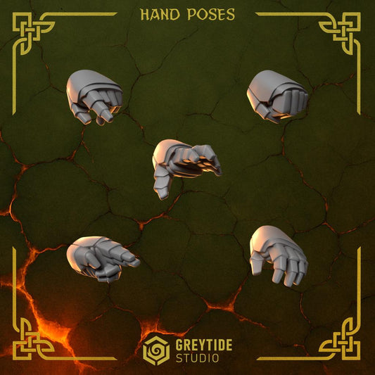 Hands | Set of 20 Pieces | GreyTide Studio - Anvil Wardens