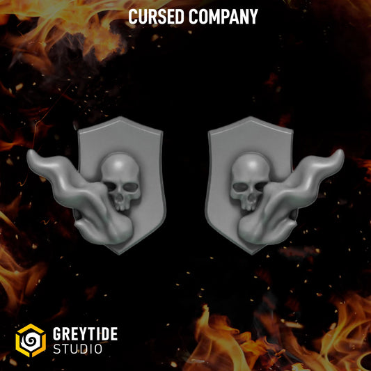 Shoulder Shields | Set of 30 Pieces | GreyTide Studio - Cursed Company