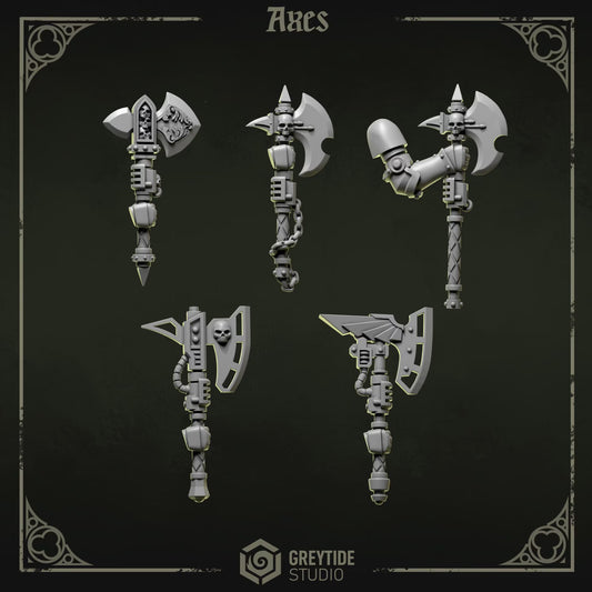 Axes | Set of 5 Pieces | GreyTide Studio - Eternal Pilgrims