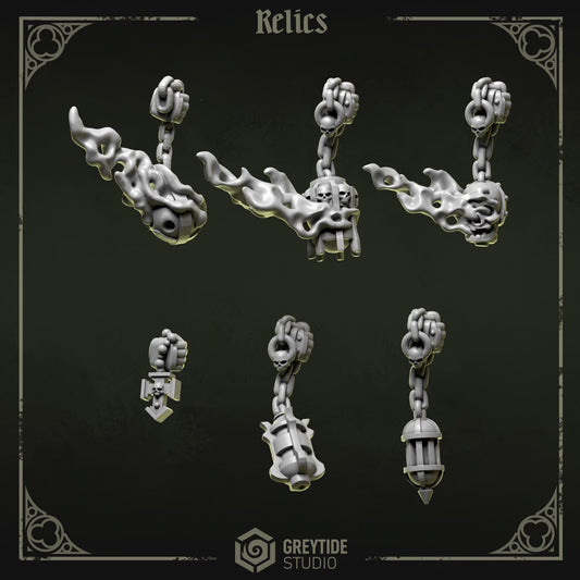Censer / Incense Burners and Relics | Set of 6 Pieces | GreyTide Studio - Eternal Pilgrims | 12K Prints