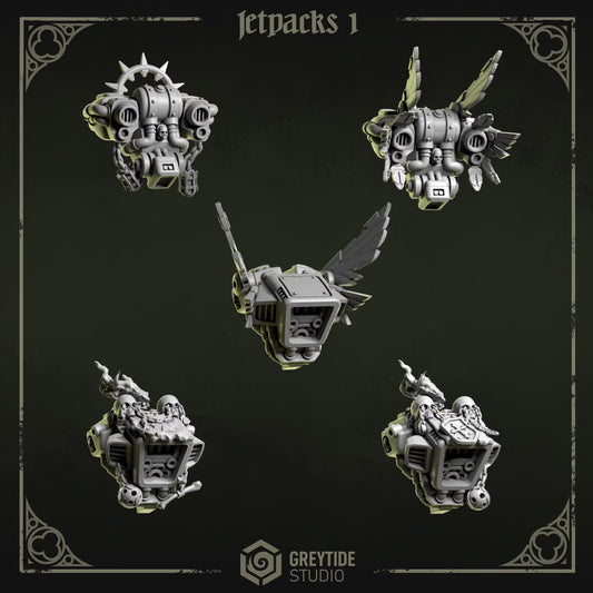 Jetpacks #1 | Set of 5 Pieces | GreyTide Studio - Eternal Pilgrims