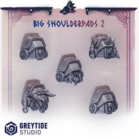 BIG Shoulder Pads #2 | Set of 10 Pieces | GreyTide Studio - Primal Hounds