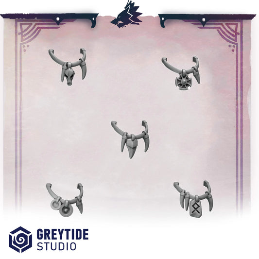 Greaves Decorations | Set of 20 Pieces | GreyTide Studio - Primal Hounds