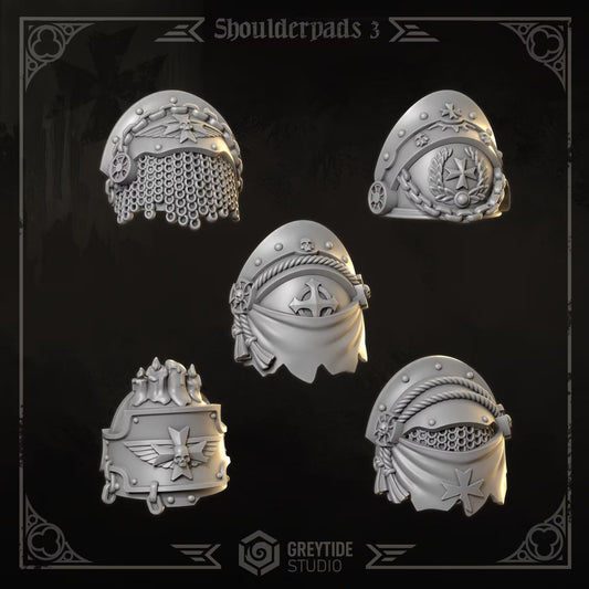 BIG Shoulder Pads #3 | Set of 10 Pieces | GreyTide Studio - Eternal Crusaders