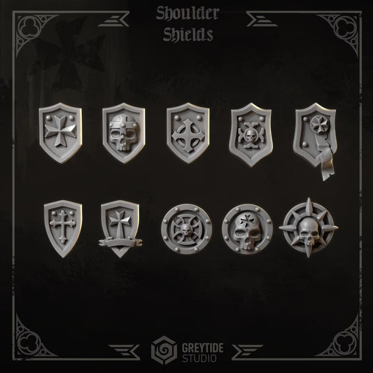 BIG Shoulder Shields | Set of 30 Pieces | GreyTide Studio - Eternal Crusaders