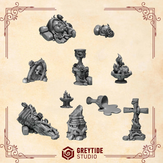 Basing Bits | Set of 20 Pieces | GreyTide Studio - Crimson Lords