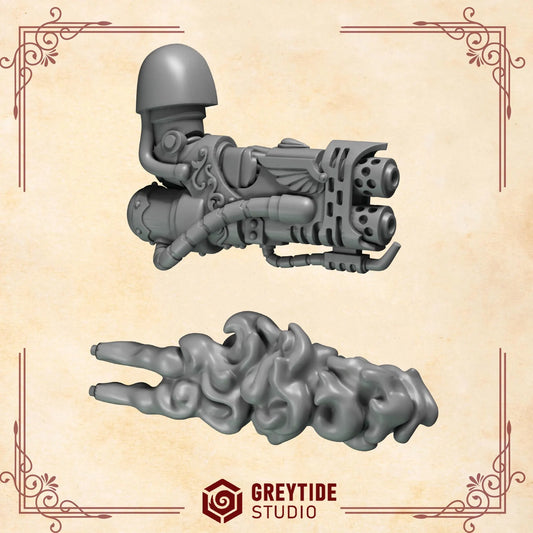 BIG Heavy Flamethrower | GreyTide Studio - Crimson Lords