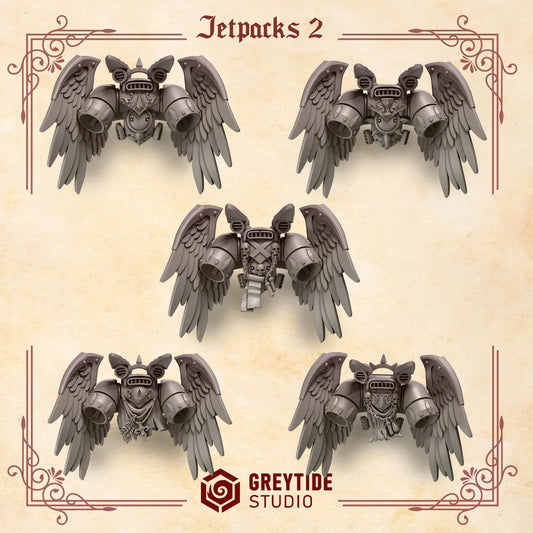Jetpacks #2 | Set of 5 Pieces | GreyTide Studio - Crimson Lords