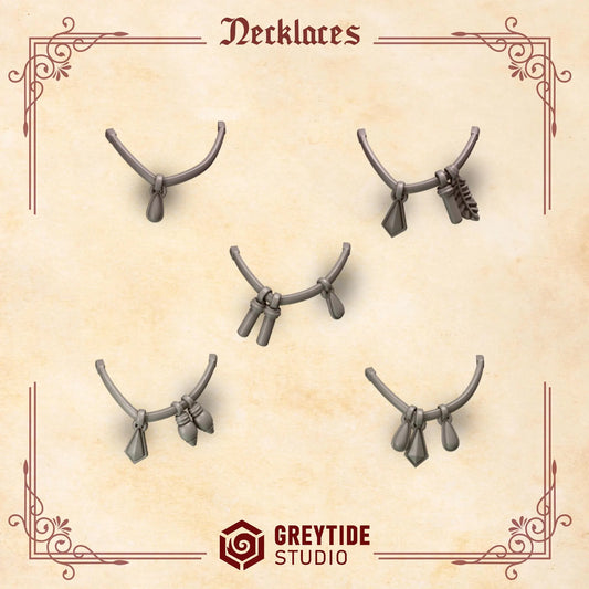 Necklaces | Set of 10 Pieces | GreyTide Studio - Crimson Lords