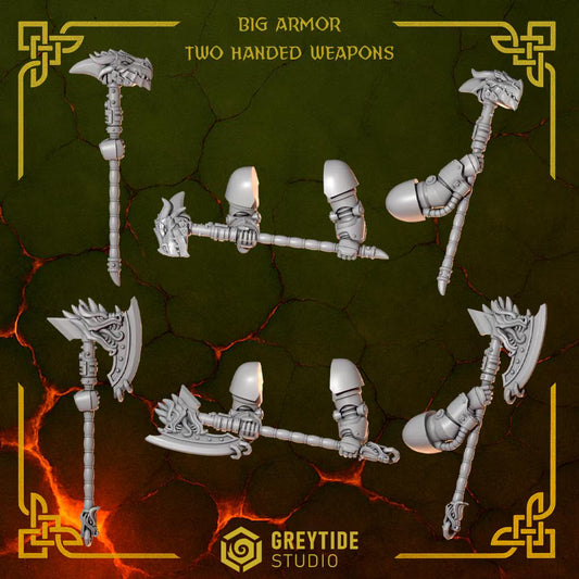 BIG Two Handed Weapons | Set of 6 Pieces | GreyTide Studio - Anvil Wardens