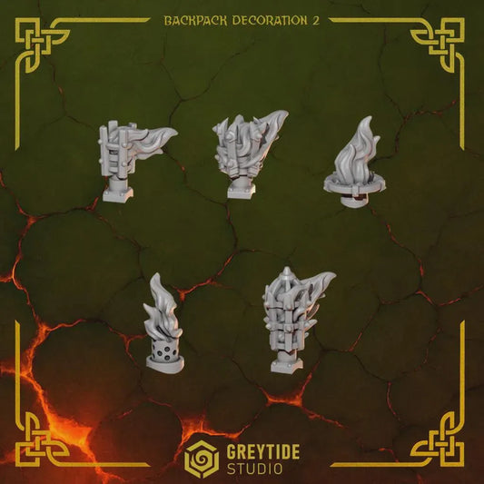 Backpack Toppers #2 | Set of 15 Pieces | GreyTide Studio - Anvil Wardens