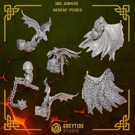 BIG Hero Upgrade Kit | Set of 13 Pieces | GreyTide Studio - Anvil Wardens